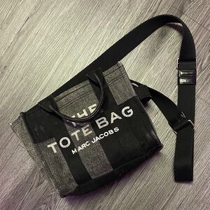 Marc Jacobs Black and Gray Tote Bag